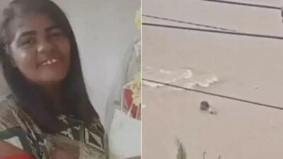 Bombeiros encontram roupa de mulher arrastada por enxurrada na Bahia