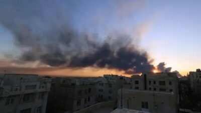 Céu escurece em Teerã após ataques a depósitos de combustível