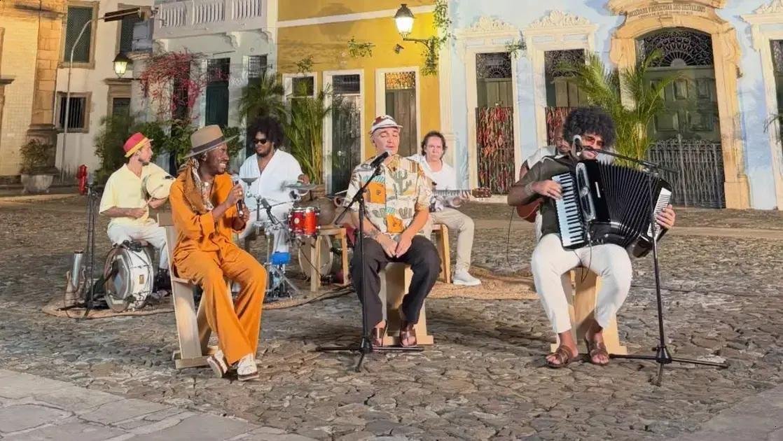 Dominguinho chega ao Pelourinho: João Gomes, Mestrinho e Jota.pê gravam