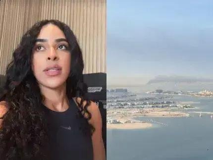 Elana Valenaria relata tensão em Dubai após bombardeio e fumaça