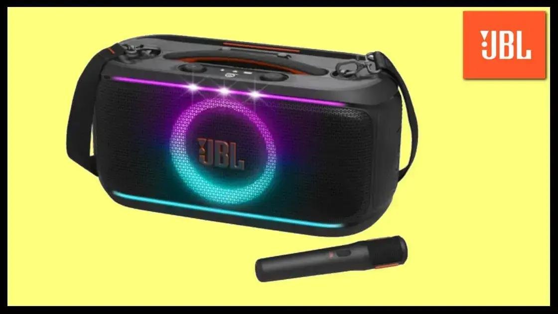 JBL Partybox On-the-Go 2 com microfone: 46% de desconto — confira agora