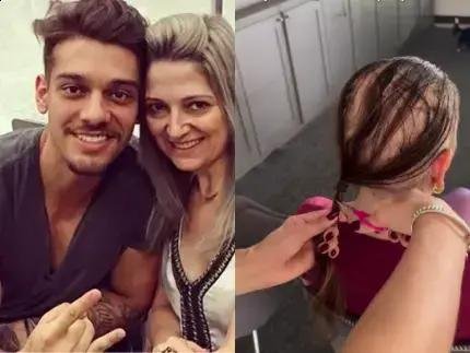 Karina Lucco corta o cabelo durante tratamento de alopecia areata: coragem e fé