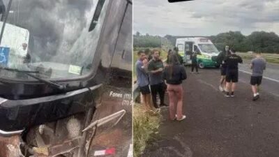 Latino e equipe sofrem acidente de ônibus em SP; nenhum ferido grave