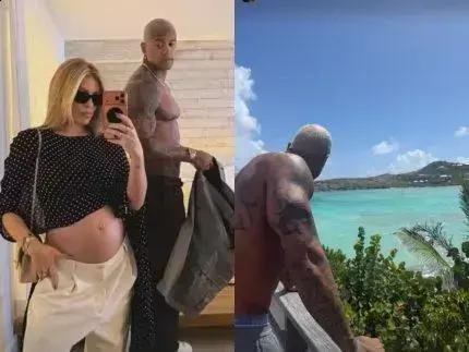 Lore Improta e Léo Santana celebram cinco anos em hotel de luxo no Caribe