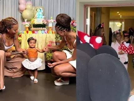 Ludmilla registra primeiro encontro da filha Zuri com Minnie e Mickey