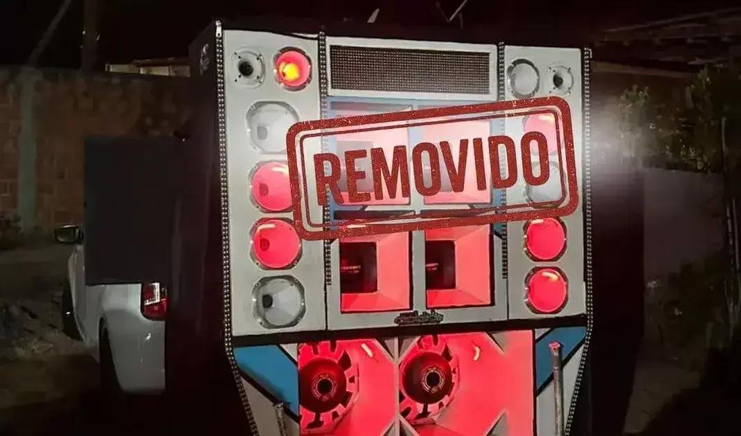 PM apreende aparelho sonoro automotivo em operação Paredão em Alagoinhas