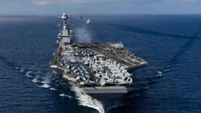 Porta-aviões nuclear dos EUA no Golfo Pérsico: bastidores, poder e missão