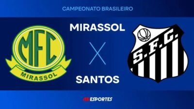 Santos x Mirassol: assista à transmissão ao vivo pela Jovem Pan