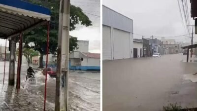 Vídeo: mulher é arrastada por enchente e desaparece em Vitória da Conquista