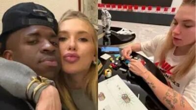 Vini Jr. posta fotos inéditas com Virginia Fonseca no TikTok: momentos caseiros