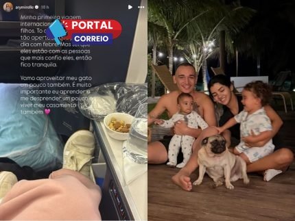 Ary Mirelle revela sofrimento ao viajar para encontrar João Gomes sem os filhos