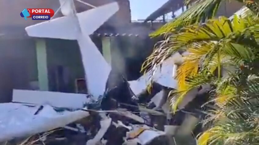 Avião de pequeno porte cai em Nova Iguaçu e piloto morre após impacto