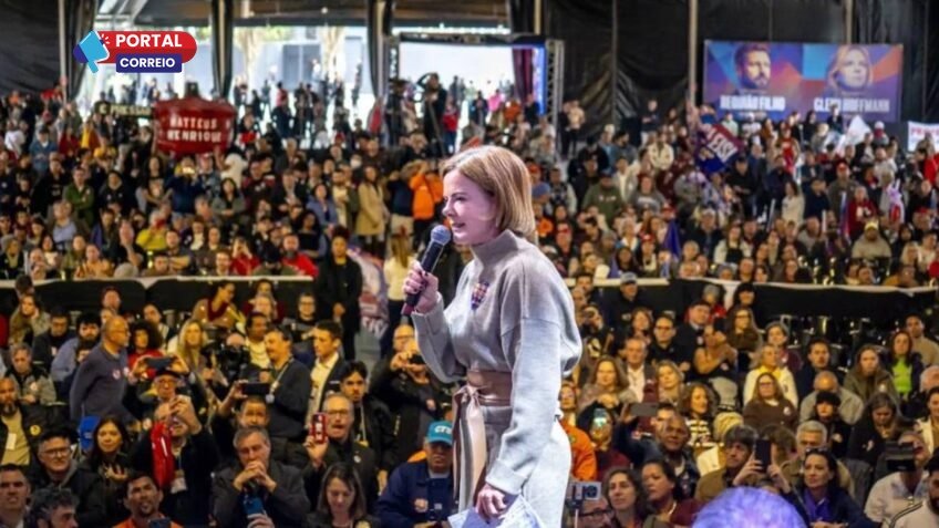 Eleições 2026: Gleisi Hoffmann dispara contra Sergio Moro em ato no Paraná
