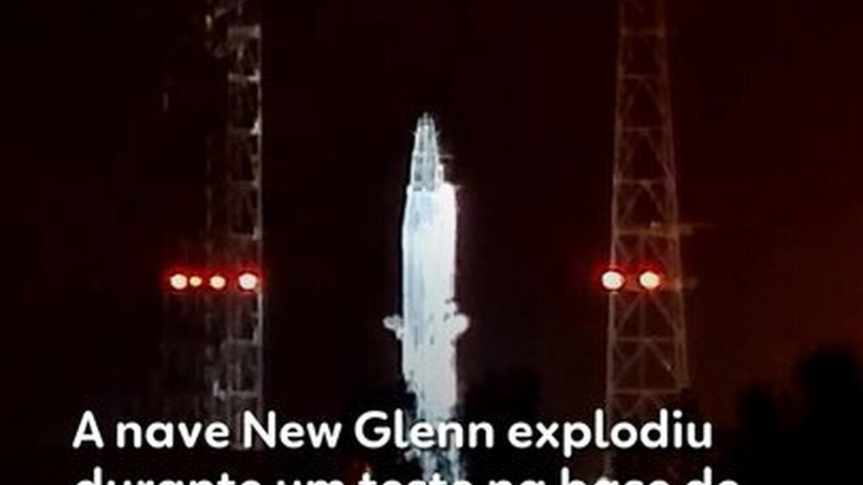 Explosão da nave New Glenn da Blue Origin durante teste surpreende mercado