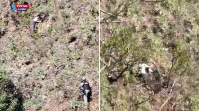 Mulher é resgatada viva após ser jogada de penhasco pelo ex-companheiro; veja